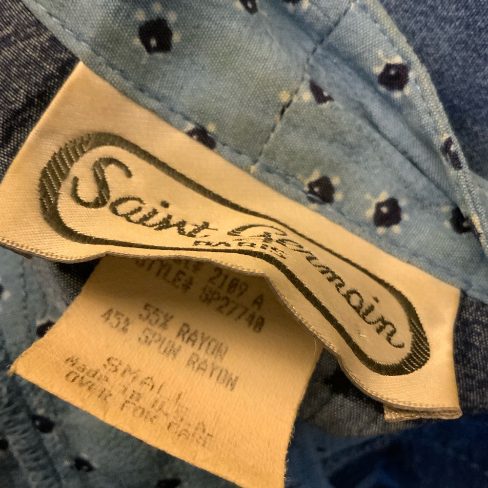 Saint Germain Patchwork Blouse. Size Small. - image 6